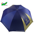 30 inch nylon gold coating high quality uv golf umbrella with long handle